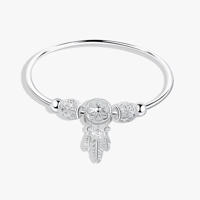 Korea Fashion Silvery Metal Bangle for Women Special Hollowed Out Dream Catcher Luxury Bracelet Luxury Round Pulseiras feminina
Korea Fashion Silvery Metal Bangle for Women Special Hollowed Out Dream Catcher Luxury Bracelet Luxury Round Pulseiras feminina