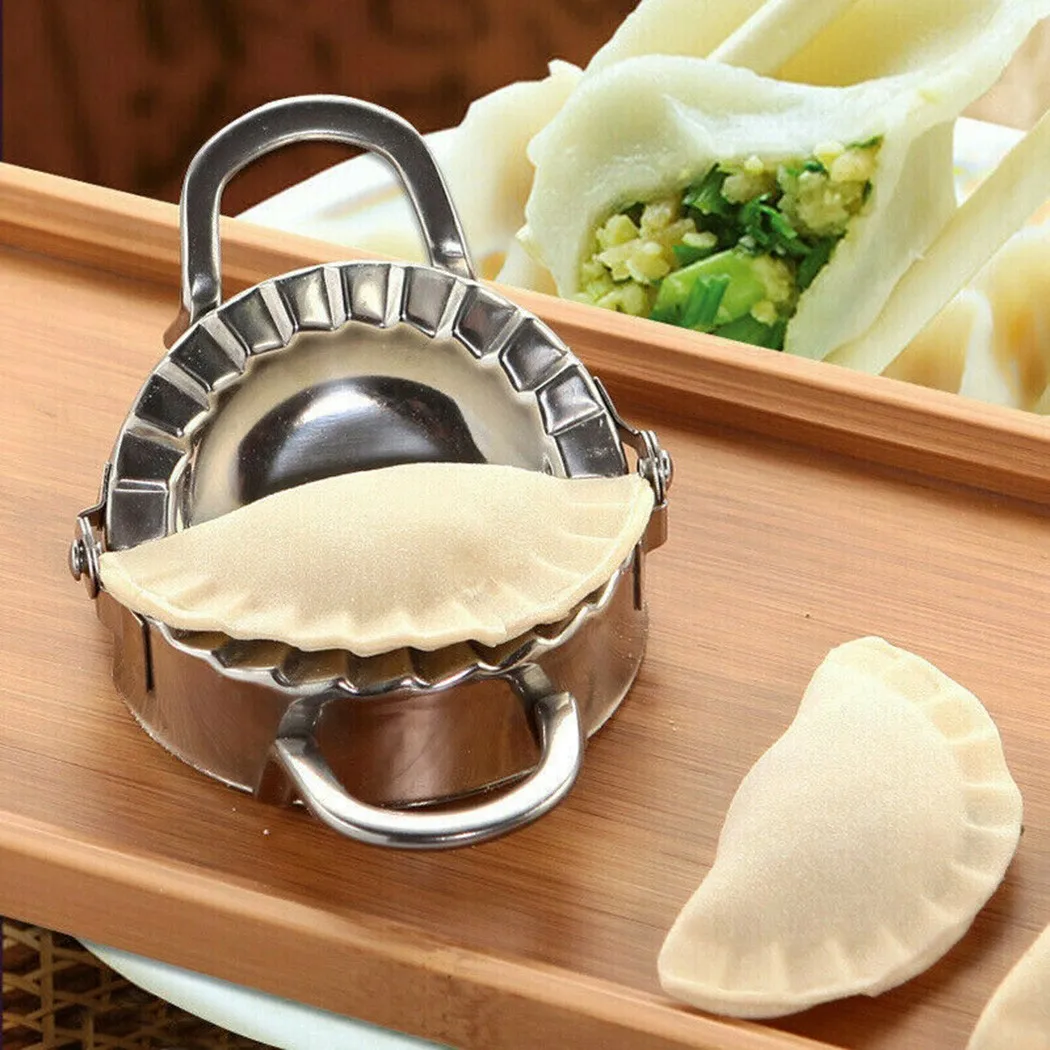 Set Of 2pcs Dumpling Mould Maker Slicer Cutter DIY Pie Pastry Stainless Cutting Circles Dumplings Machine Peeler Kitchen Tool
Set Of 2pcs Dumpling Mould Maker Slicer Cutter DIY Pie Pastry Stainless Cutting Circles Dumplings Machine Peeler Kitchen Tool