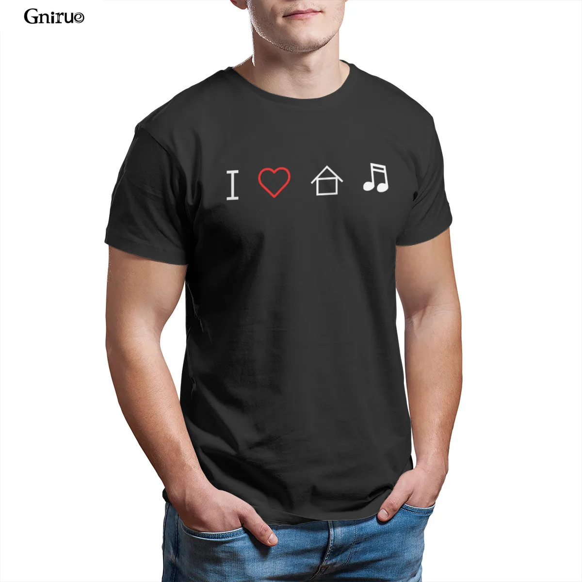 Wholesale I Love House Music Unisex Stars & Stripes T-Shirt Printing Short Sleeve Summer JapaneseStyle Mens Clothes 100841
Wholesale I Love House Music Unisex Stars & Stripes T-Shirt Printing Short Sleeve Summer JapaneseStyle Mens Clothes 100841