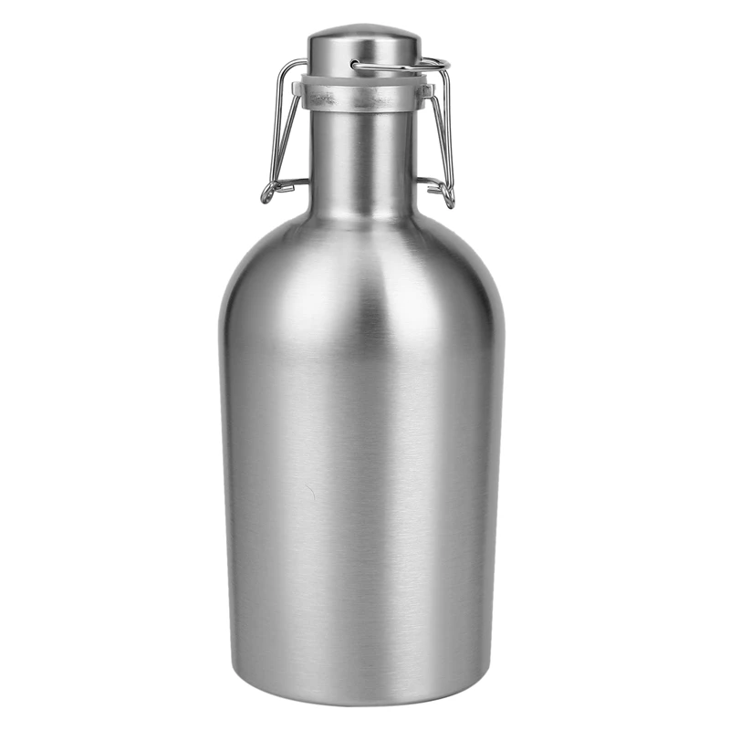 2L Stainless Steel Homebrew Beer Growler Secure Swing Top Lid Big Capacity Beer Bottles For Outdoor
2L Stainless Steel Homebrew Beer Growler Secure Swing Top Lid Big Capacity Beer Bottles For Outdoor