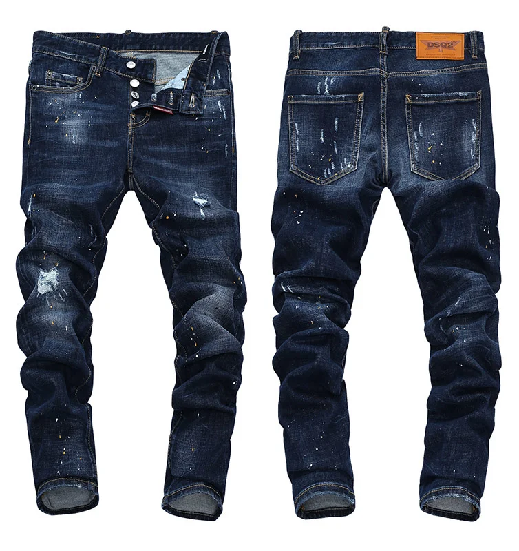 dsq brand jeans European style dsq jeans pants Men Slim Stretch jeans denim trousers button Pencil Pants jeans for men 8122
dsq brand jeans European style dsq jeans pants Men Slim Stretch jeans denim trousers button Pencil Pants jeans for men 8122