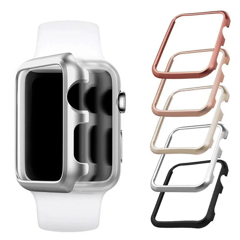 Алюминиевый металлический твердый защитный чехол для apple watch серии 3 2 1 iwatch 38 мм 42