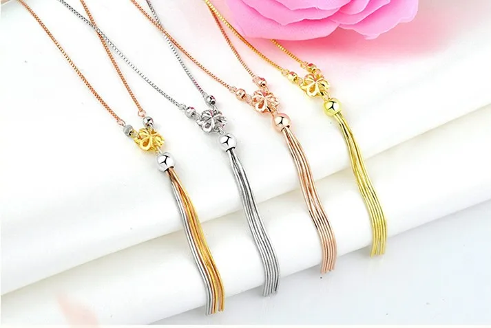 Sterling Silver18k Color Gold Tassel Snake Bone Chain Simple Temperament Silver Necklace
Sterling Silver18k Color Gold Tassel Snake Bone Chain Simple Temperament Silver Necklace