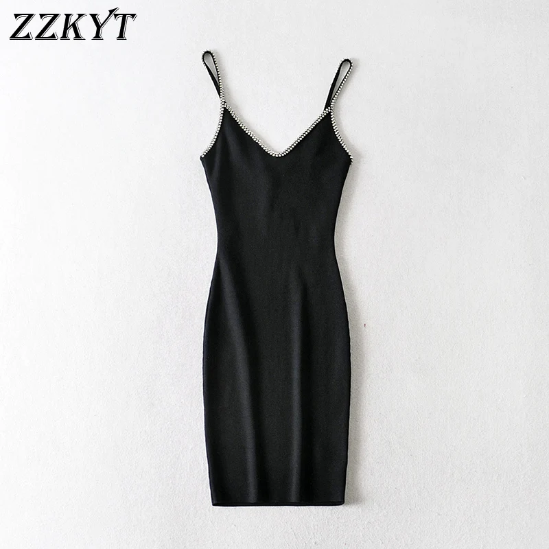ZZKYT 2021 Women Summer Elegant Slim Solid Knitted Mini Dress Vintage Sexy Sleeveless Backless V-Neck Female Party Dresses Mujer
ZZKYT 2021 Women Summer Elegant Slim Solid Knitted Mini Dress Vintage Sexy Sleeveless Backless V-Neck Female Party Dresses Mujer