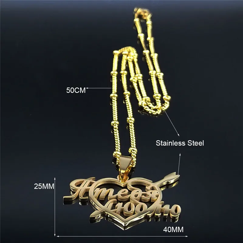2020 Russian Alphabet I love You Stainless Steel Necklace Women Gold Color Chain Necklaces Jewelry collares para hombre N444S01
2020 Russian Alphabet I love You Stainless Steel Necklace Women Gold Color Chain Necklaces Jewelry collares para hombre N444S01