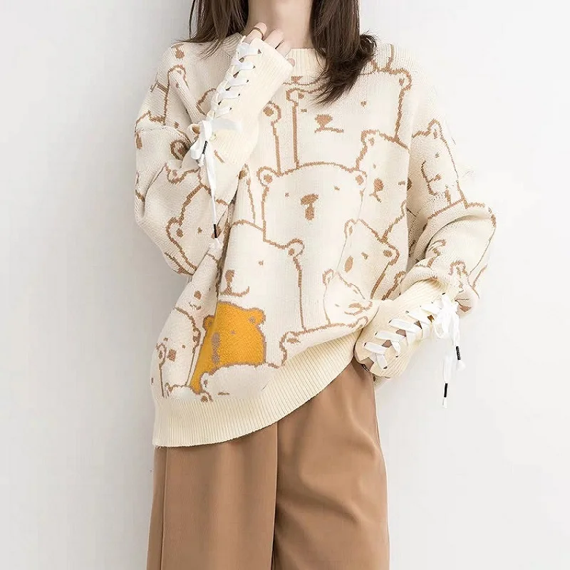 Lazy Style Sweater Women's Autumn And Winter New Style Loose Fashion Foreign Style Long Sleeve Pullover Sweater
Lazy Style Sweater Women's Autumn And Winter New Style Loose Fashion Foreign Style Long Sleeve Pullover Sweater