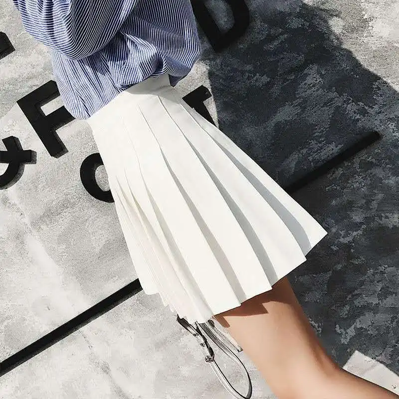 High Waist Short A-Line Women Summer Pleated Skirt Mini Slim Thin Preppy Skirts Plaid Solid Sweet Student College Style Zipper
High Waist Short A-Line Women Summer Pleated Skirt Mini Slim Thin Preppy Skirts Plaid Solid Sweet Student College Style Zipper