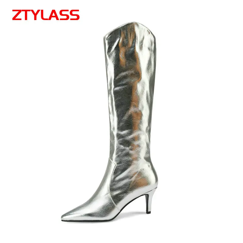 2021 Autumn Winter Women Boots Fashion Slip On Knee High Boots Pointed Toe Westren Boots Thin Heel Faux Leather Shoes Plus Size
2021 Autumn Winter Women Boots Fashion Slip On Knee High Boots Pointed Toe Westren Boots Thin Heel Faux Leather Shoes Plus Size