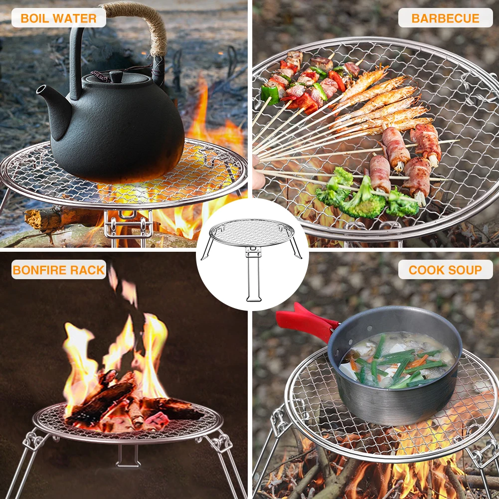 Camping Meat Adjustable Universal Foldable Portable Grill Pan Easy Clean Stainless Steel For Outdoor Round Barbecue Stove Hiking
Camping Meat Adjustable Universal Foldable Portable Grill Pan Easy Clean Stainless Steel For Outdoor Round Barbecue Stove Hiking
