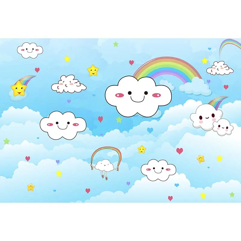Mocsicka White Cartoon Cloud Photography Backdrops Newborn Birthday Theme Party Photo Shoot Backgrounds Studio Rainbow Blue Sky
Mocsicka White Cartoon Cloud Photography Backdrops Newborn Birthday Theme Party Photo Shoot Backgrounds Studio Rainbow Blue Sky