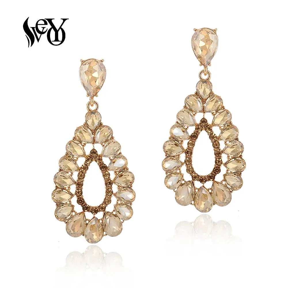 Висячие серьги VEYO с кристаллами, элегантные ажурные серьги для женщин, Модная бижутерия, бесплатная доставка 
Висячие серьги VEYO с кристаллами, элегантные ажурные серьги для женщин, Модная бижутерия, бесплатная доставка