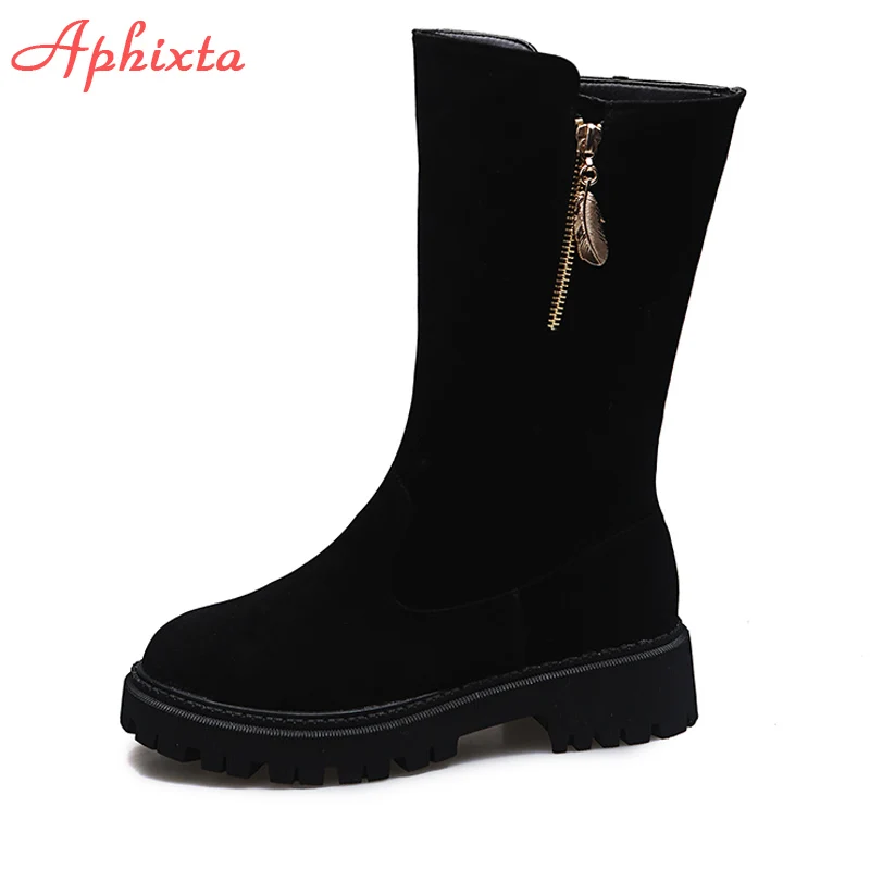 APHIXTA Warm New Winter Zipper Waterproof Snow Women Boots Plush Platform Shoes Furry Crystals Design Shoes Woman
APHIXTA Warm New Winter Zipper Waterproof Snow Women Boots Plush Platform Shoes Furry Crystals Design Shoes Woman