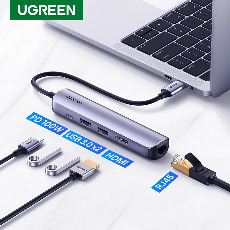 UGREEN USB C Hub Mini Size USB Type C 3.1 to 4K HDMI RJ45 USB 3.0 Adapter USB C Dock for MacBook Pro MacBook Air 2020 PC USB HUB
UGREEN USB C Hub Mini Size USB Type C 3.1 to 4K HDMI RJ45 USB 3.0 Adapter USB C Dock for MacBook Pro MacBook Air 2020 PC USB HUB