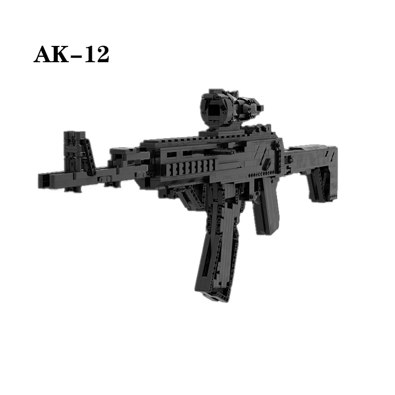 MOC Technic Bricks 1000PCS Building Block AK-12 Block Gun Model Military Special Arms City Swat Blocks Toys Gift for Kids
MOC Technic Bricks 1000PCS Building Block AK-12 Block Gun Model Military Special Arms City Swat Blocks Toys Gift for Kids
