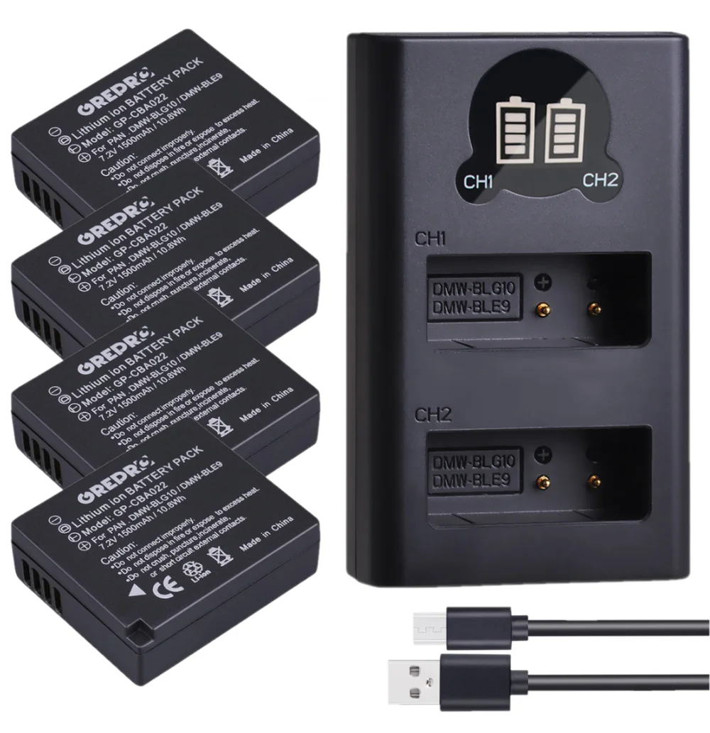 DMW-BLE9 DMW-BLG10 Battery Pack for BLG10E BLE9E LX100 DMC-GF6, DMC-GX7 GX80, DMC-TZ80, DMC-TZ100 TZ90
DMW-BLE9 DMW-BLG10 Battery Pack for BLG10E BLE9E LX100 DMC-GF6, DMC-GX7 GX80, DMC-TZ80, DMC-TZ100 TZ90