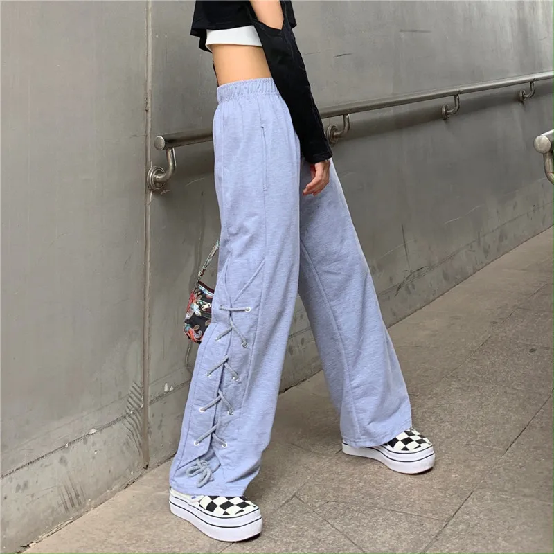 Casual Style Black Women's Clothing Straight Pants High Waist Autumn Fashion Brand Hipster Ulzzang Capris Gray Ladies Loose New 
Casual Style Black Women's Clothing Straight Pants High Waist Autumn Fashion Brand Hipster Ulzzang Capris Gray Ladies Loose New