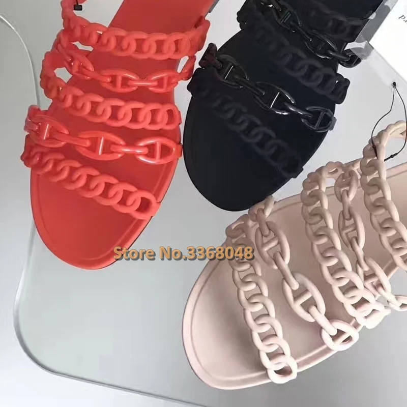 Chain Flat With Slippers Open Toe Slip On Summer Outdoor Casual Ladies Shoes Solid Women Slides Summer Casual
Chain Flat With Slippers Open Toe Slip On Summer Outdoor Casual Ladies Shoes Solid Women Slides Summer Casual