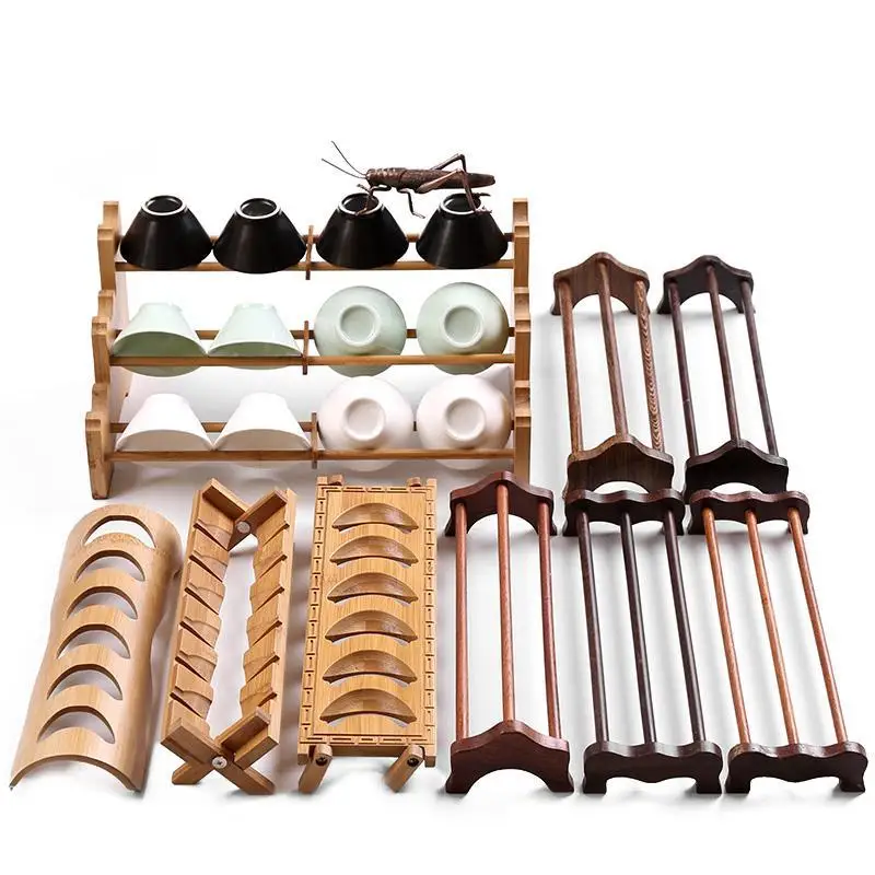 Teacups Storage Holders Wood Kung Fu Cup Rack Creative Shelf Organizer Teaware 
Teacups Storage Holders Wood Kung Fu Cup Rack Creative Shelf Organizer Teaware