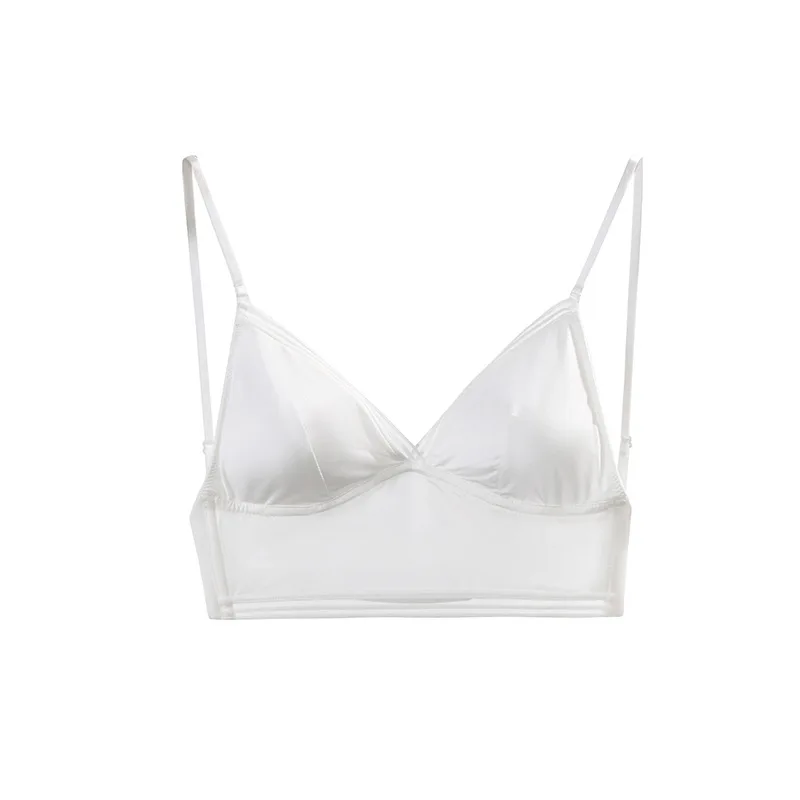 Women's Underwear Small Chest Sexy Low Back Bra Lace Mesh Thin Bras Soft Seamless Female Underwear Backless Padd Bralette
Women's Underwear Small Chest Sexy Low Back Bra Lace Mesh Thin Bras Soft Seamless Female Underwear Backless Padd Bralette