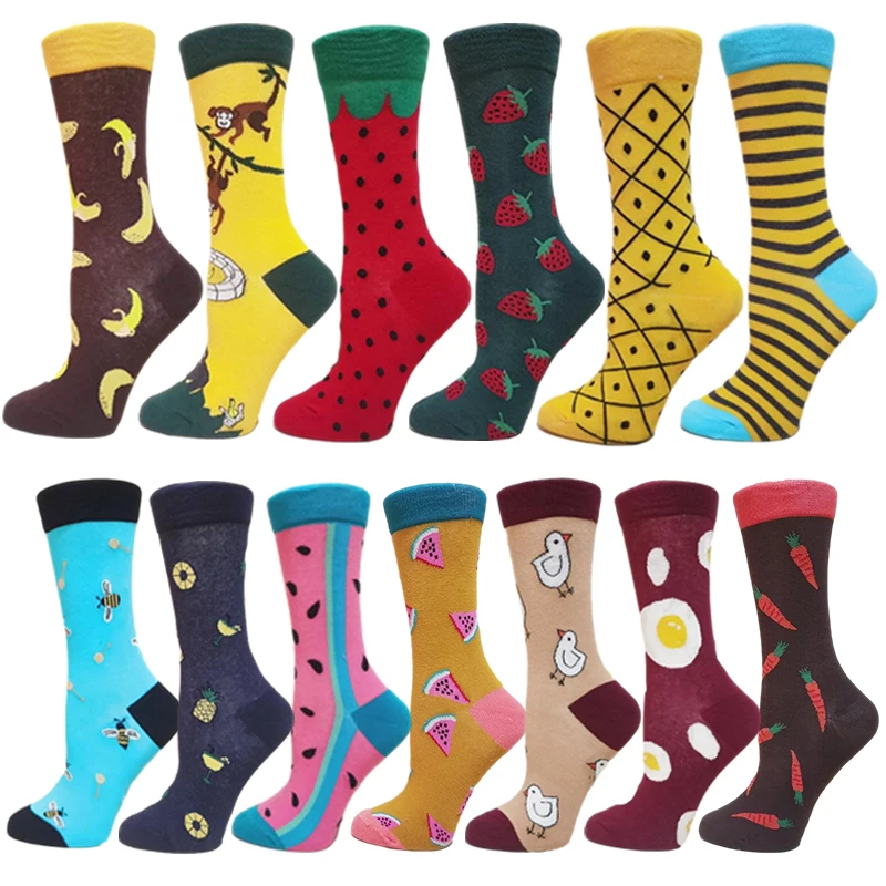 3 pairs/lot Harajuku Korean fashion socks funny banana strawberry watermelon monkey bee chick fruit pattern cute woman socks
3 pairs/lot Harajuku Korean fashion socks funny banana strawberry watermelon monkey bee chick fruit pattern cute woman socks