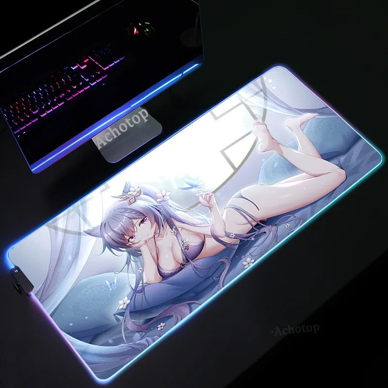 Custom Mouse Pad Design White RGB Setup Gamer Anime Mouse Mat Carpet Mousepad LED Gaming Accessories Genshin Impact For Bears Pc
Custom Mouse Pad Design White RGB Setup Gamer Anime Mouse Mat Carpet Mousepad LED Gaming Accessories Genshin Impact For Bears Pc
