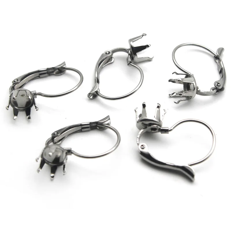 Stainless Steel French Earring Hooks 4 5 6 8 10mm Claw Earrings Setting Blank Base DIY Earring Ear Wire Jewelry Making Findings
Stainless Steel French Earring Hooks 4 5 6 8 10mm Claw Earrings Setting Blank Base DIY Earring Ear Wire Jewelry Making Findings