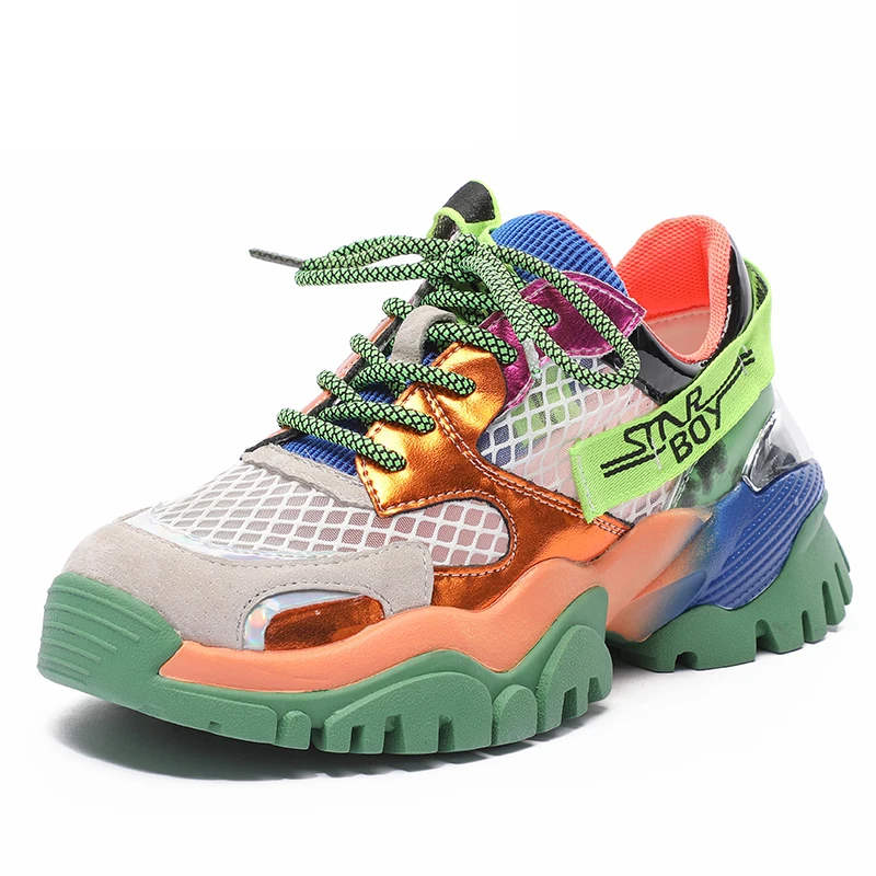 Designer Genuine Leather Fashion Chunky Sneakers Women Breathable Women Rubber Platform Height Increasing Women Platform Shoes
Designer Genuine Leather Fashion Chunky Sneakers Women Breathable Women Rubber Platform Height Increasing Women Platform Shoes
