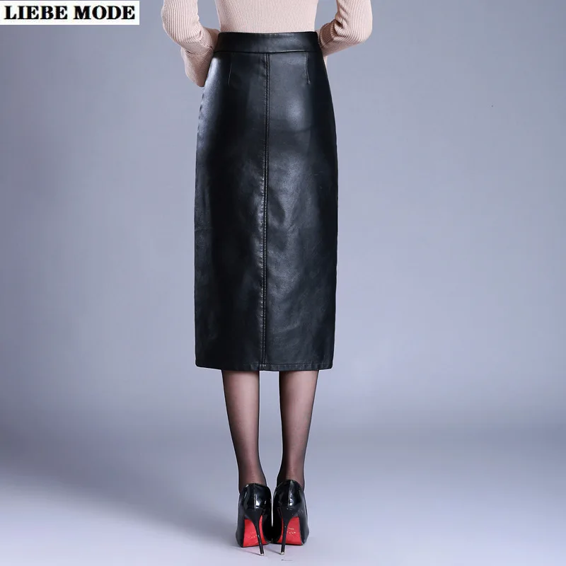 Plus Size Woman Pu Leather Below Knee Skirts Womens Plus Size Sexy Split Black Skirt Midi Korean Style Jupe Femme Faldas Mujer
Plus Size Woman Pu Leather Below Knee Skirts Womens Plus Size Sexy Split Black Skirt Midi Korean Style Jupe Femme Faldas Mujer