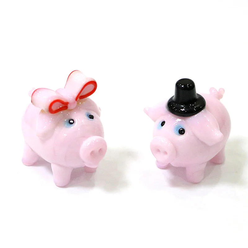 Creative Pink Glass Pig Mini Figurines Cute Cartoon Animal Craft Ornaments Wedding Decor Valentine's Day Party Gifts For Girls
Creative Pink Glass Pig Mini Figurines Cute Cartoon Animal Craft Ornaments Wedding Decor Valentine's Day Party Gifts For Girls