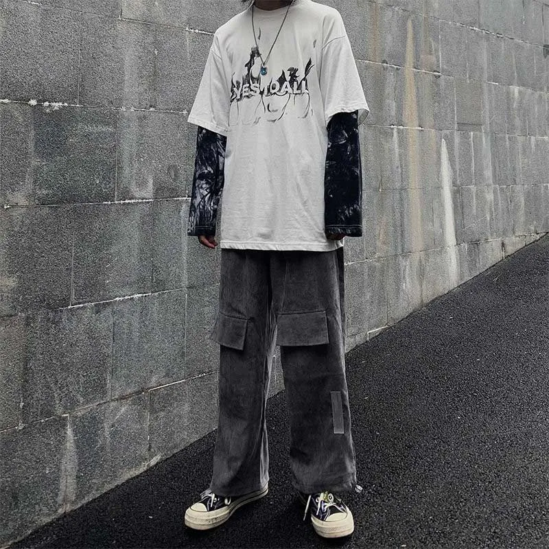 Harajuku pumpkin Print letter T shirt Fake 2 Pieces Patchwork female Casual Long Sleeve T-shirt Women And Men Streetwear Tops
Harajuku pumpkin Print letter T shirt Fake 2 Pieces Patchwork female Casual Long Sleeve T-shirt Women And Men Streetwear Tops
