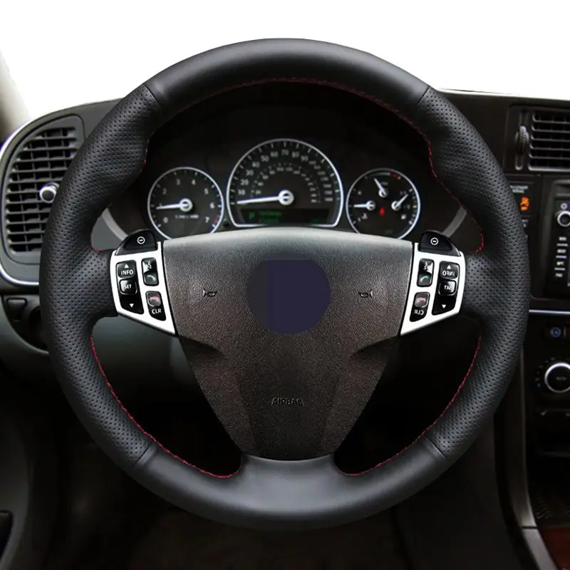 Hand Sew Black Genuine Leather Car Steering Wheel Cover For Saab 9-3 2006 2007 2008 2009 2010 2011 9-5 2006-2009
Hand Sew Black Genuine Leather Car Steering Wheel Cover For Saab 9-3 2006 2007 2008 2009 2010 2011 9-5 2006-2009