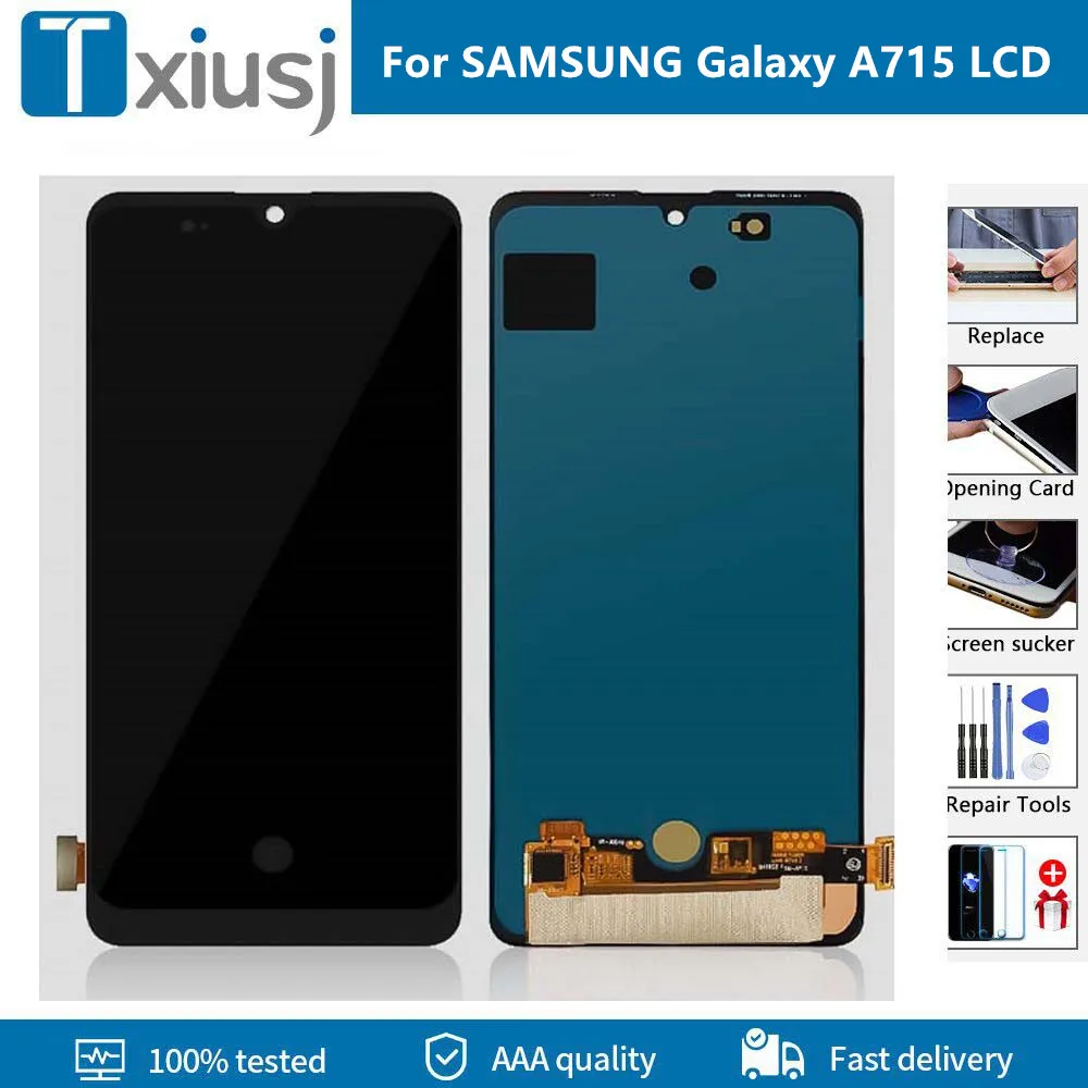 Оригинальный сенсорный дисплей для SAMSUNG Galaxy A71 A715 A715F A715FD, активный экран S6, дигитайзер в сборе, замена
Оригинальный сенсорный дисплей для SAMSUNG Galaxy A71 A715 A715F A715FD, активный экран S6, дигитайзер в сборе, замена