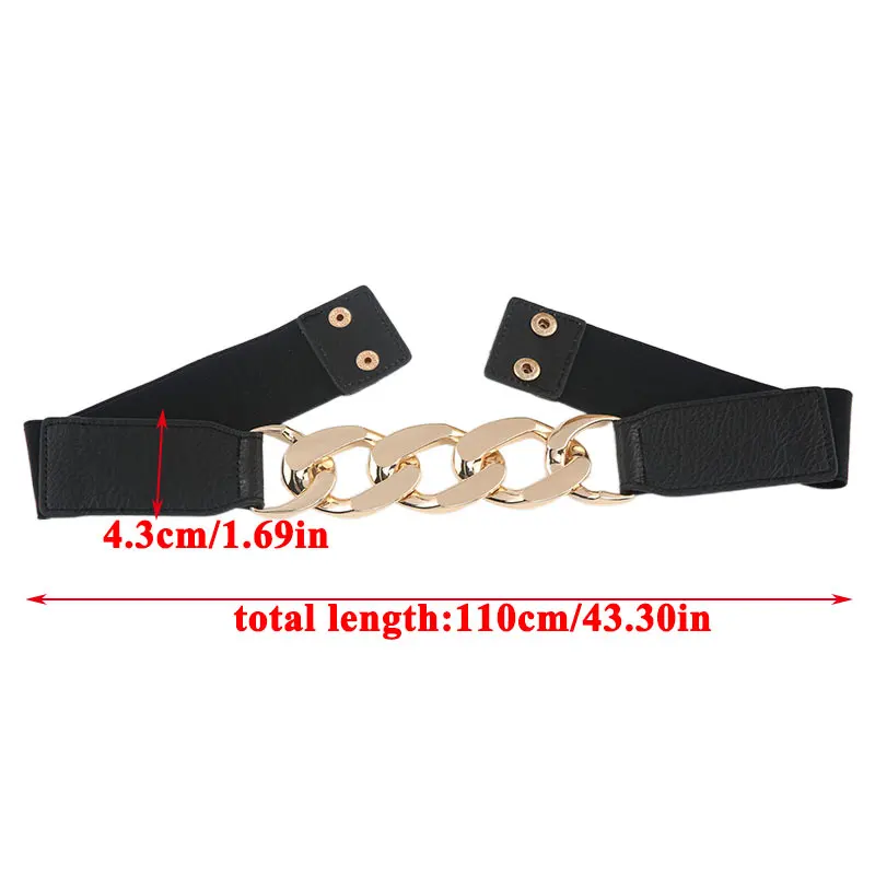 Fashion Elastic Black Solid Stretch Waistband For Women Dress Accessories Punk Style Elastic Belt Adornment Waist Belt Belts
Fashion Elastic Black Solid Stretch Waistband For Women Dress Accessories Punk Style Elastic Belt Adornment Waist Belt Belts