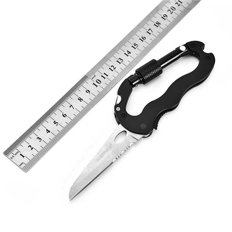 Carabiner Keychain Outdoor Camping Climbing Hiking D-ring Snap Clip Lock Buckle Hooks Sports Fishing Buckle with Knife Tools
Carabiner Keychain Outdoor Camping Climbing Hiking D-ring Snap Clip Lock Buckle Hooks Sports Fishing Buckle with Knife Tools