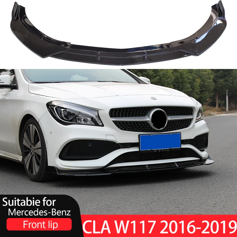 Car Front Bumper Splitter Lip Spoiler Diffuser Guard Protection Cover Trim For Mercedes Benz CLA-Class W117 2016-2019 
Car Front Bumper Splitter Lip Spoiler Diffuser Guard Protection Cover Trim For Mercedes Benz CLA-Class W117 2016-2019