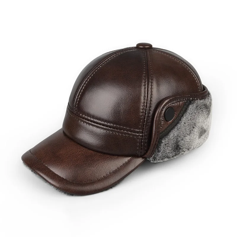 Fashion Man Genuine Leather Hats Winter First Layer Cowhide Warm Earmuffs Bomber Caps Plus Velvet Thicken Male Bone Caps Dad Hat
Fashion Man Genuine Leather Hats Winter First Layer Cowhide Warm Earmuffs Bomber Caps Plus Velvet Thicken Male Bone Caps Dad Hat
