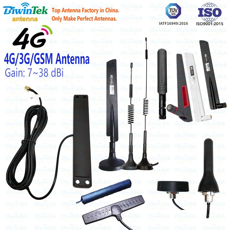 4G LTE 3GGSM Antenna FullBand 698~2700MHz HighGain WirelessRouter RubberTerminalChargerMeter SmartHome SMA Magnet Adhesive Screw
4G LTE 3GGSM Antenna FullBand 698~2700MHz HighGain WirelessRouter RubberTerminalChargerMeter SmartHome SMA Magnet Adhesive Screw