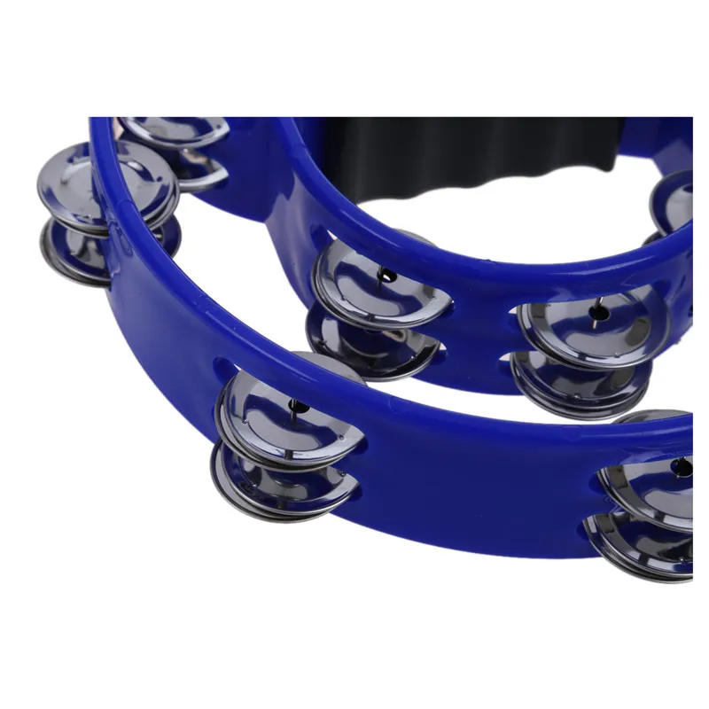 New Singer Tambourine Percussion Drum Grip Handle-32 Jingles Half Moon - Blue
New Singer Tambourine Percussion Drum Grip Handle-32 Jingles Half Moon - Blue