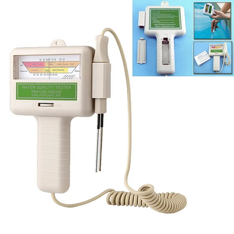 1Pcs PC-101 PH Meter CL2 Chlorine Water Quality Tester Portable Home Swimming Pool Spa Aquarium PH Test Monitor White
1Pcs PC-101 PH Meter CL2 Chlorine Water Quality Tester Portable Home Swimming Pool Spa Aquarium PH Test Monitor White