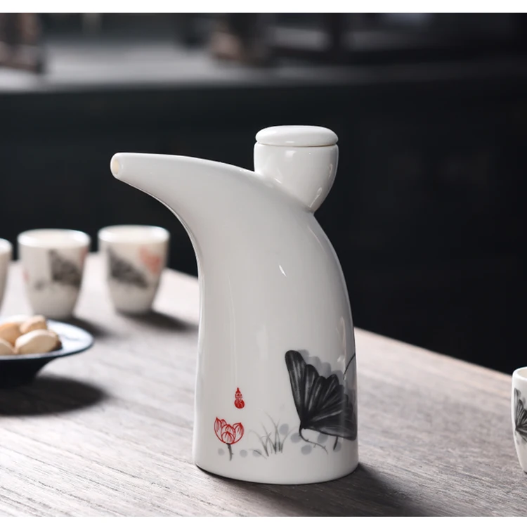 Wine glass set wine set household liquor cup ceramic spirits cup wine pot wine dispenser drinking cup Japanese ink wind sake
Wine glass set wine set household liquor cup ceramic spirits cup wine pot wine dispenser drinking cup Japanese ink wind sake