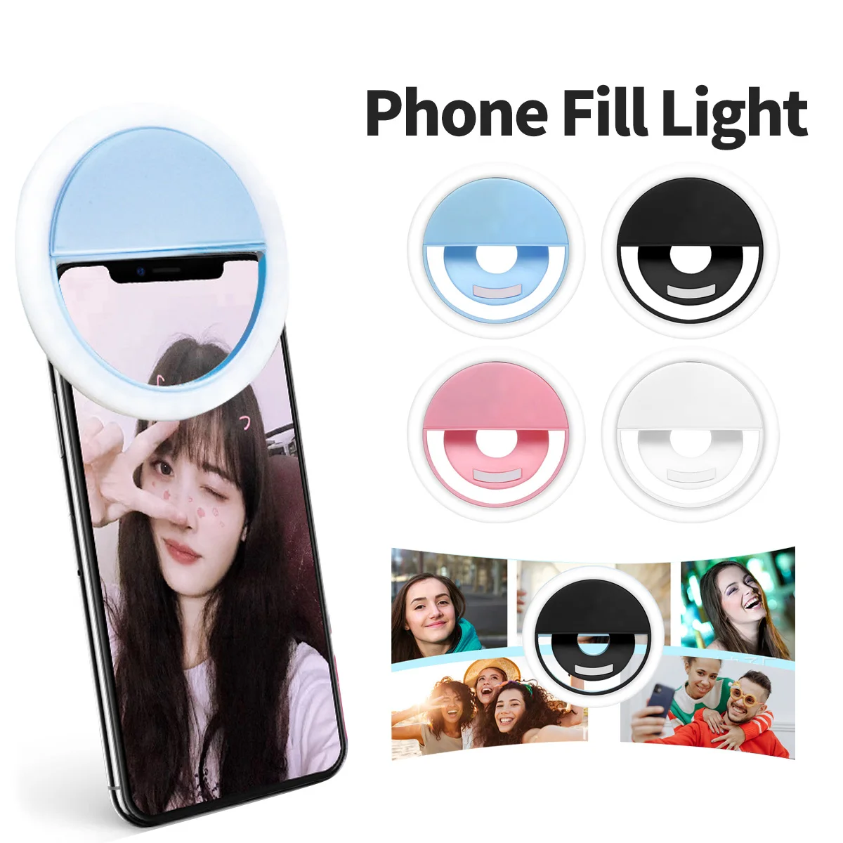 LED Fill Light Ring Selfie Lamp for mobile Phone Camera Clipon Lamps Women Girls Night Darkness Makeup Beauty Enhancing Lights
LED Fill Light Ring Selfie Lamp for mobile Phone Camera Clipon Lamps Women Girls Night Darkness Makeup Beauty Enhancing Lights