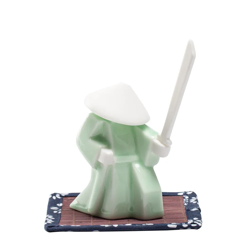 Creative new Chinese ceramic samurai knight desktop ornaments household incense burner tray
Creative new Chinese ceramic samurai knight desktop ornaments household incense burner tray