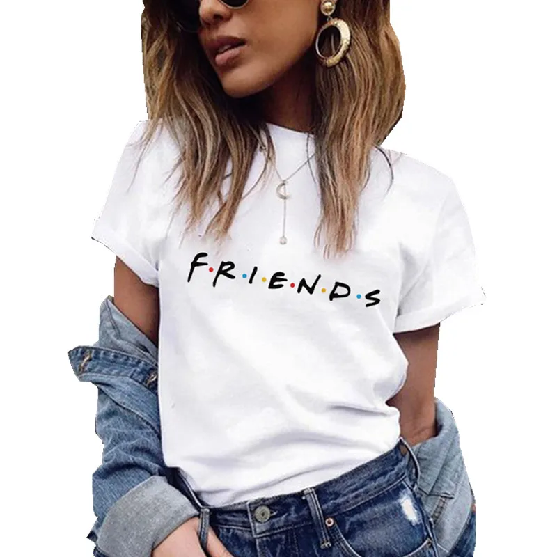 Friends Printing T Shirt Summer Women Short Sleeve Leisure Top Tee Casual Ladies Female T Shirts Plus Size Woman Clothing
Friends Printing T Shirt Summer Women Short Sleeve Leisure Top Tee Casual Ladies Female T Shirts Plus Size Woman Clothing