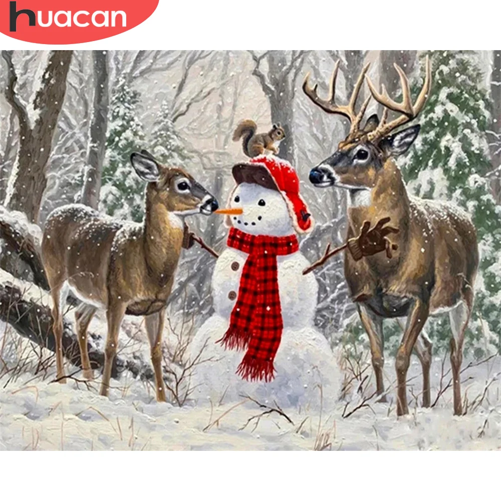 HUACAN 5D DIY Picture By Numbers Winter Landscape Wall Art HandPainted Unique Gift Paint By Number Deer Christmas Gift 50x65cm
HUACAN 5D DIY Picture By Numbers Winter Landscape Wall Art HandPainted Unique Gift Paint By Number Deer Christmas Gift 50x65cm