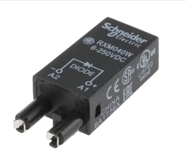 RXM040W Harmony, защитный модуль с диодом, для розеток RPZ/RXZ, 6 .. 250 В постоянного тока
RXM040W Harmony, защитный модуль с диодом, для розеток RPZ/RXZ, 6 .. 250 В постоянного тока