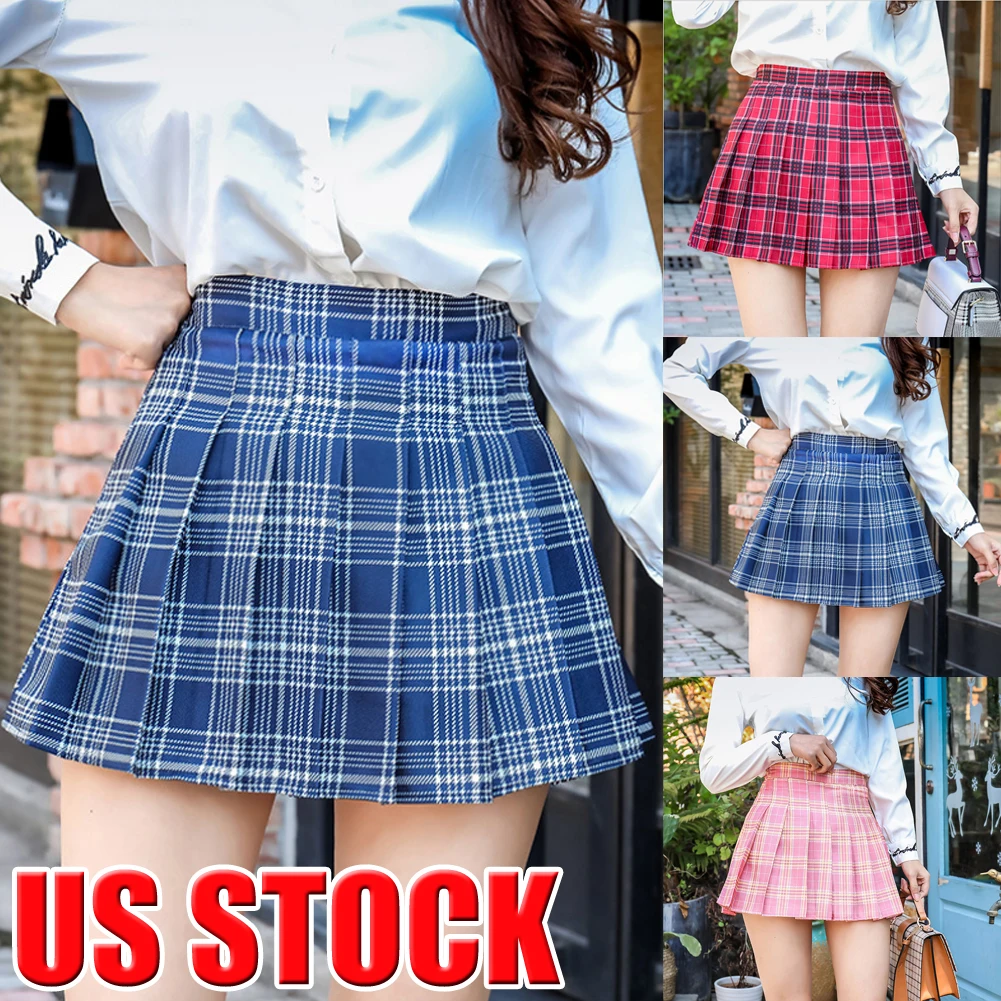 New Sweet Girls Women Navy Blue/Pink 2 Colors Dance Plaid High Waist Tennis Skirt Pleated Mini Skirt School Skirts
New Sweet Girls Women Navy Blue/Pink 2 Colors Dance Plaid High Waist Tennis Skirt Pleated Mini Skirt School Skirts