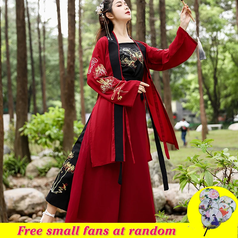 Красный костюм Hanfu из 3 предметов для женщин, летняя одежда, костюм для косплея, древний костюм, династический костюм для выступлений на сцен...
Красный костюм Hanfu из 3 предметов для женщин, летняя одежда, костюм для косплея, древний костюм, династический костюм для выступлений на сцен...