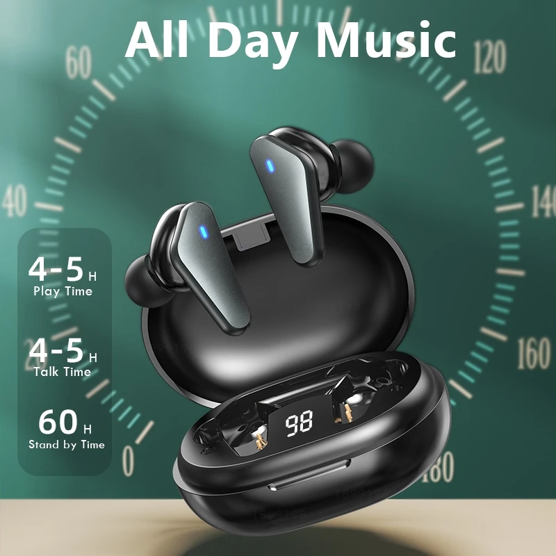Earphones Bluetooth-compatible LED Display Wireless Headphone Bass Stereo Sport Waterproof Earbuds Headsets With Microphone
Earphones Bluetooth-compatible LED Display Wireless Headphone Bass Stereo Sport Waterproof Earbuds Headsets With Microphone