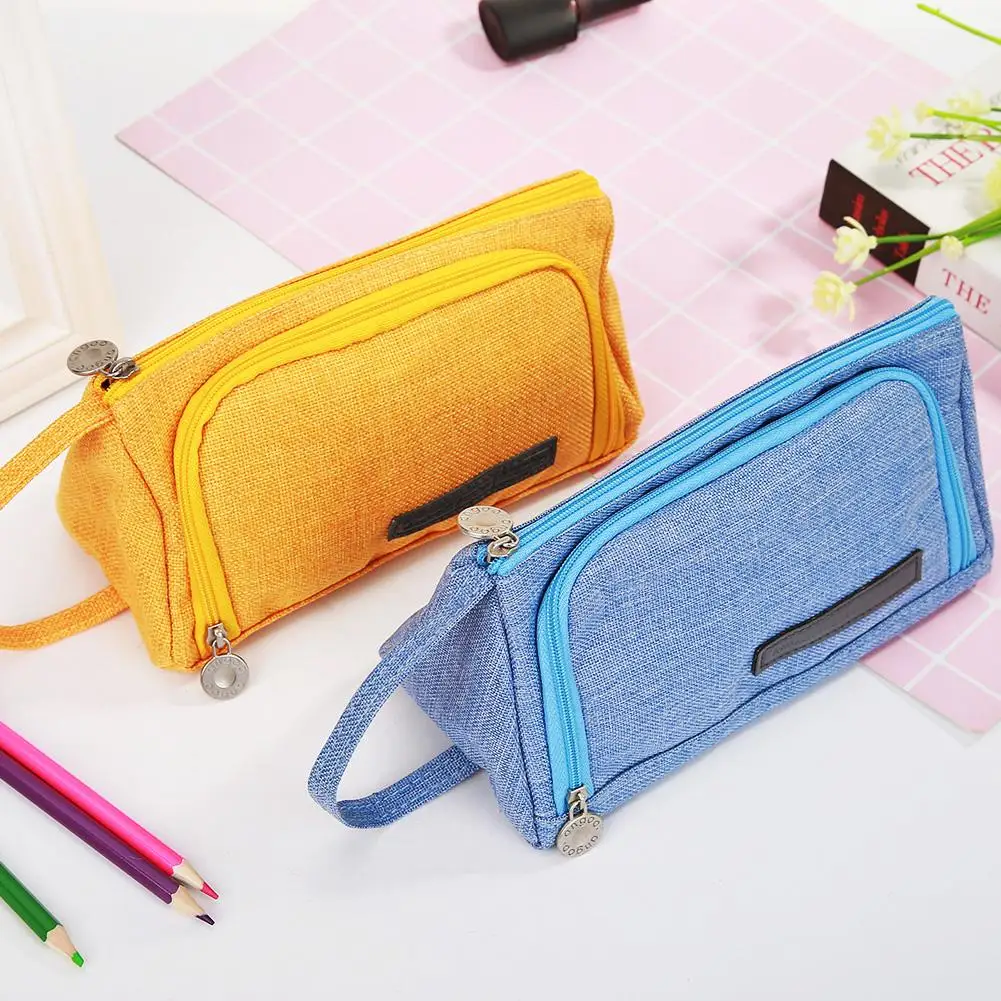 Pencil Case Large Big Pen Bag Pouch Simple Candy Colored Large Capacity Cosmetic Pencil Bags Canvas Stationery Pouch
Pencil Case Large Big Pen Bag Pouch Simple Candy Colored Large Capacity Cosmetic Pencil Bags Canvas Stationery Pouch