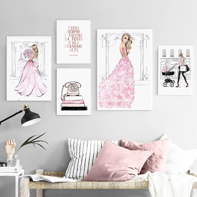 Pink Rose Flowers Skirt Lady Nordic Poster Quotes Modern Vogue Picture Wall Art Canvas Painting For Livingroom Home Decor
Pink Rose Flowers Skirt Lady Nordic Poster Quotes Modern Vogue Picture Wall Art Canvas Painting For Livingroom Home Decor